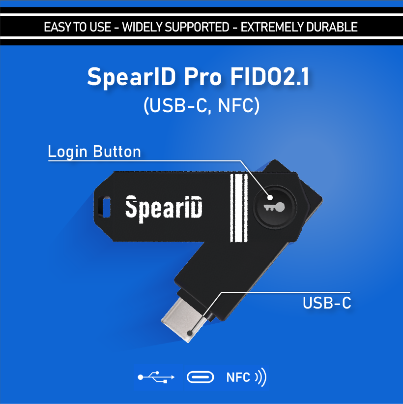 SpearID FIDO2 Pro (USB-C, NFC)