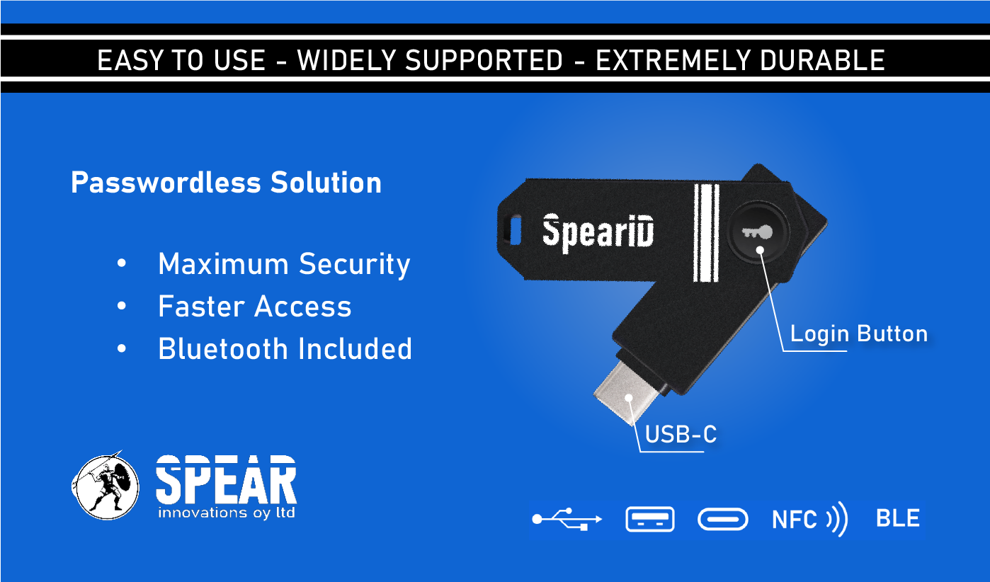 SpearID FIDO2 Pro (USB-C, NFC)