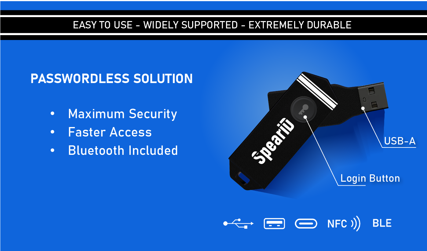 SpearID FIDO2 Pro (USB-A, NFC, BLE)